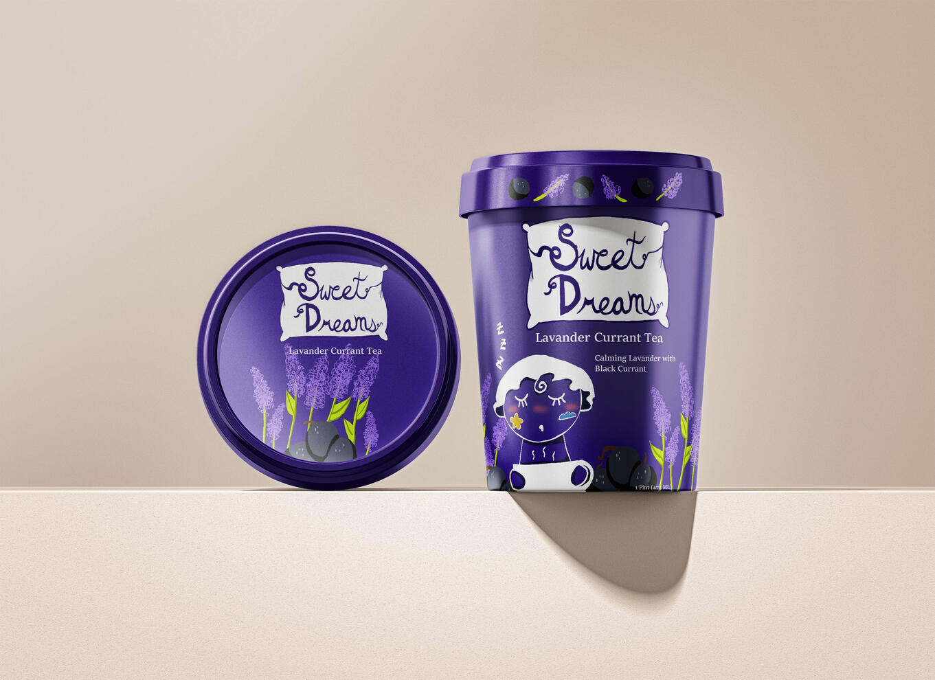 "Sweet Dreams", Ice Cream Mockup